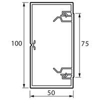 Кабель-канал  белый 100х50  с крышкой 75мм  638081  Legrand  METRA (кратно 2)